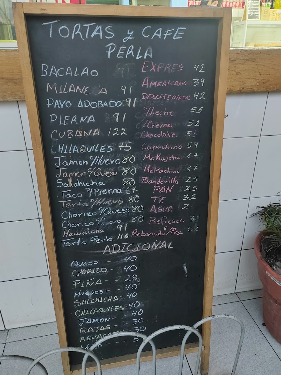 Tortas y Café La Perla Menu - Image 2