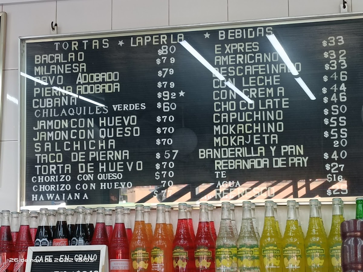 Tortas y Café La Perla Menu - Image 4